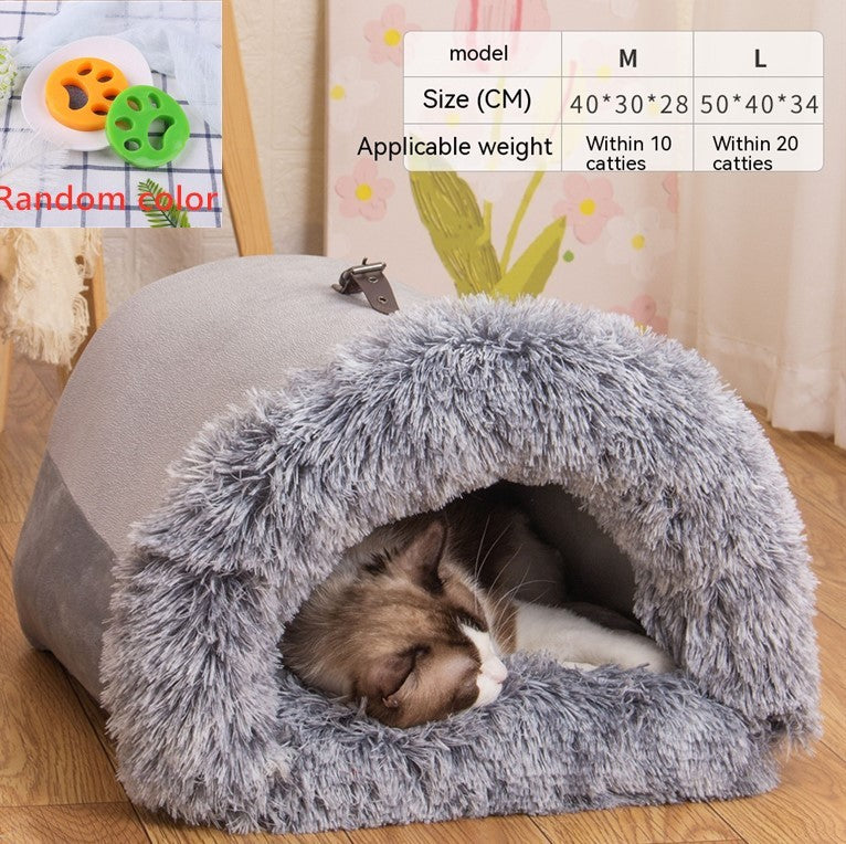 Cozy Fluffy Pet Nest Bed