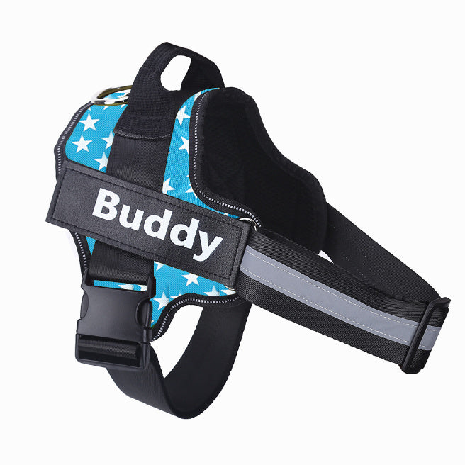 Personalized No-Pull Reflective Dog Harness with Custom Patch - Pets Personalized