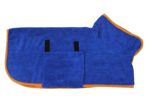 Super Absorbent Dog Bathrobe – Quick-Dry Microfiber with Adjustable Fit