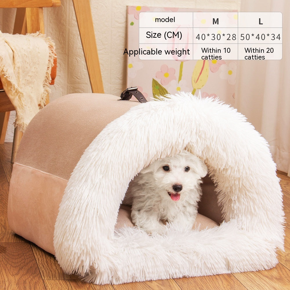 Cozy Fluffy Pet Nest Bed