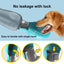 Portable 800ml Leakproof Dog Water Bottle with Foldable Bowl – Ideal for Outdoor Adventures