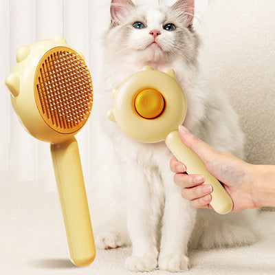 Pet Massage & Grooming Brush – Tangle-Free, Soothing, Effortless