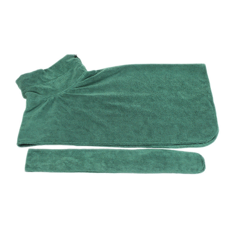 Super Absorbent Dog Bathrobe – Quick-Dry Microfiber with Adjustable Fit