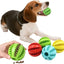 Interactive Dog Chew Toy - Treat Feeder & Tooth Cleaning Rubber Ball - Pets Personalized