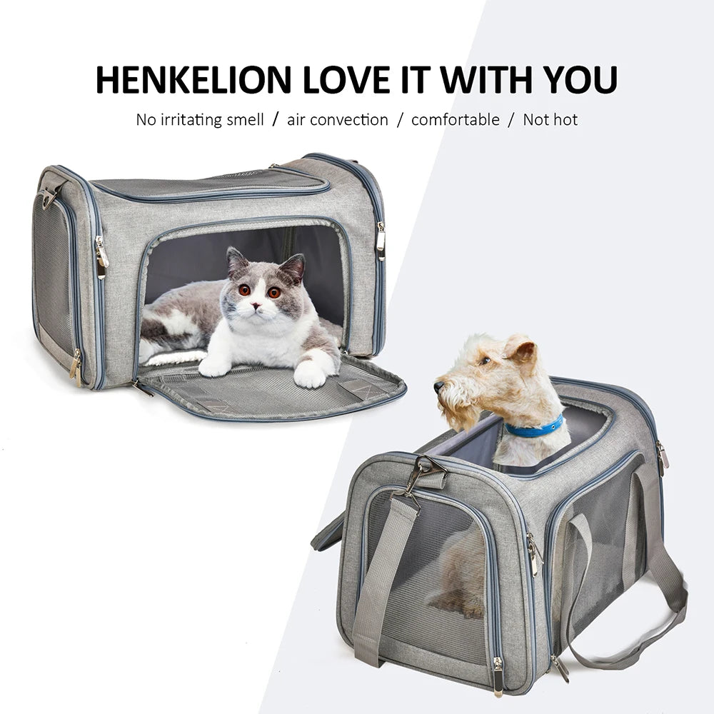 Airline Approved Pet Carrier Bag for Small Dogs & Cats - Pets Personalized