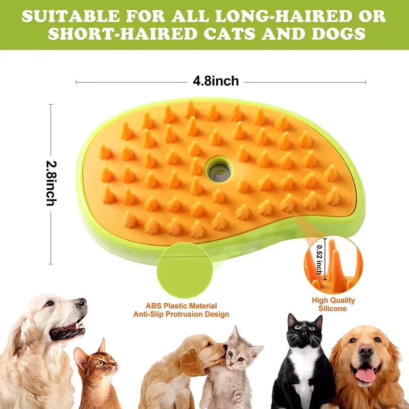 Pet Hair Removal Massage Comb with Spray Function - Pets Personalized