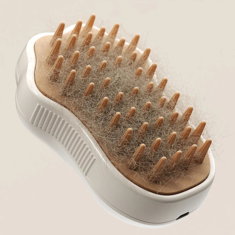 3-in-1 Pet Grooming Steam Brush with Massage - Pets Personalized