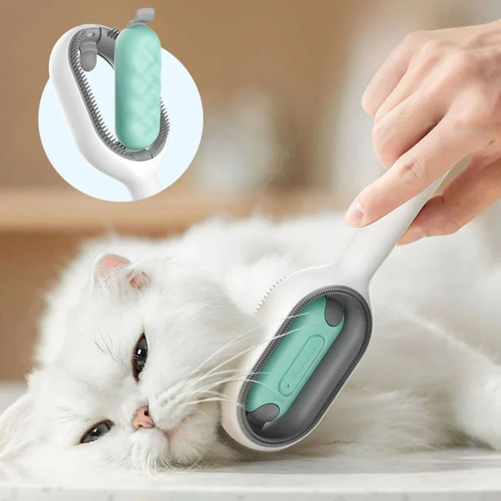 4-in-1 Cat Grooming Brush with Water Tank - Pets Personalized