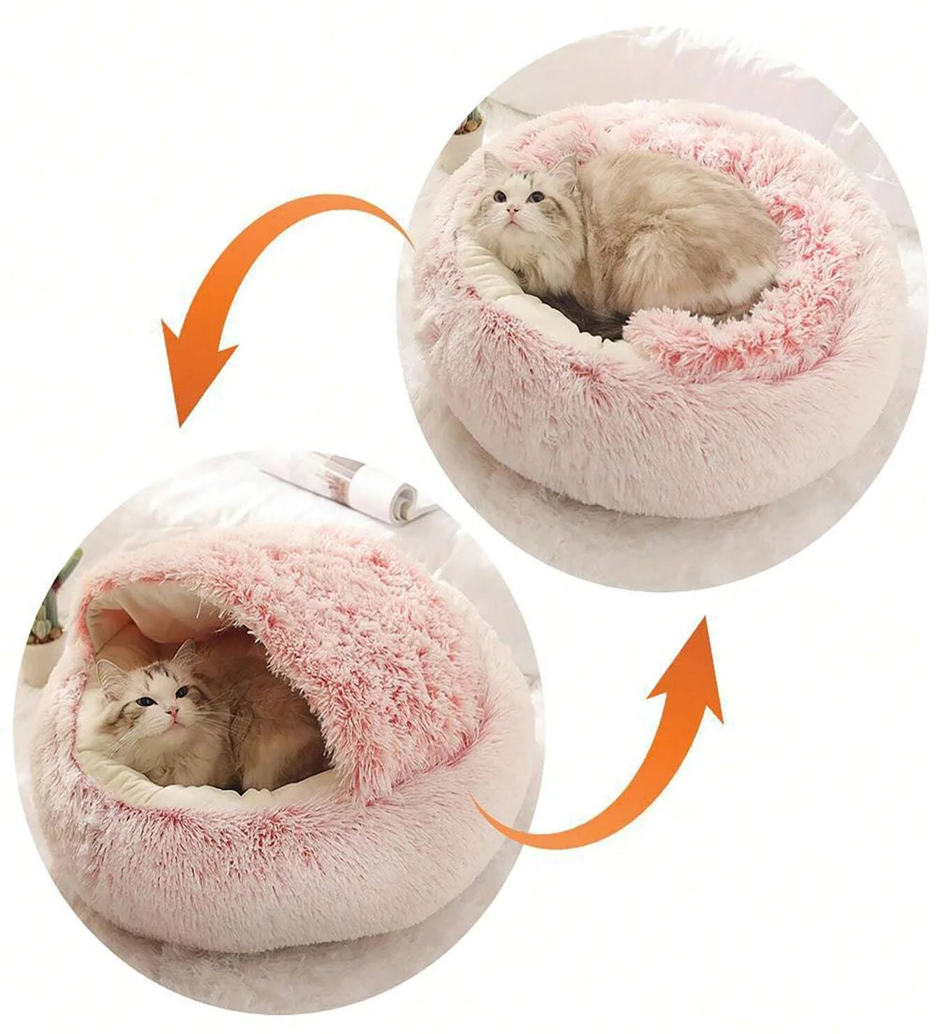 Soft Plush Pet Bed with Cover - Pets Personalized