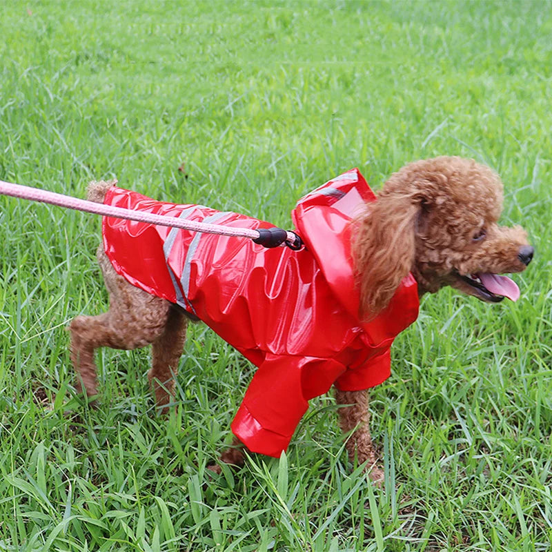 Reflective Waterproof Dog Raincoat - Pets Personalized