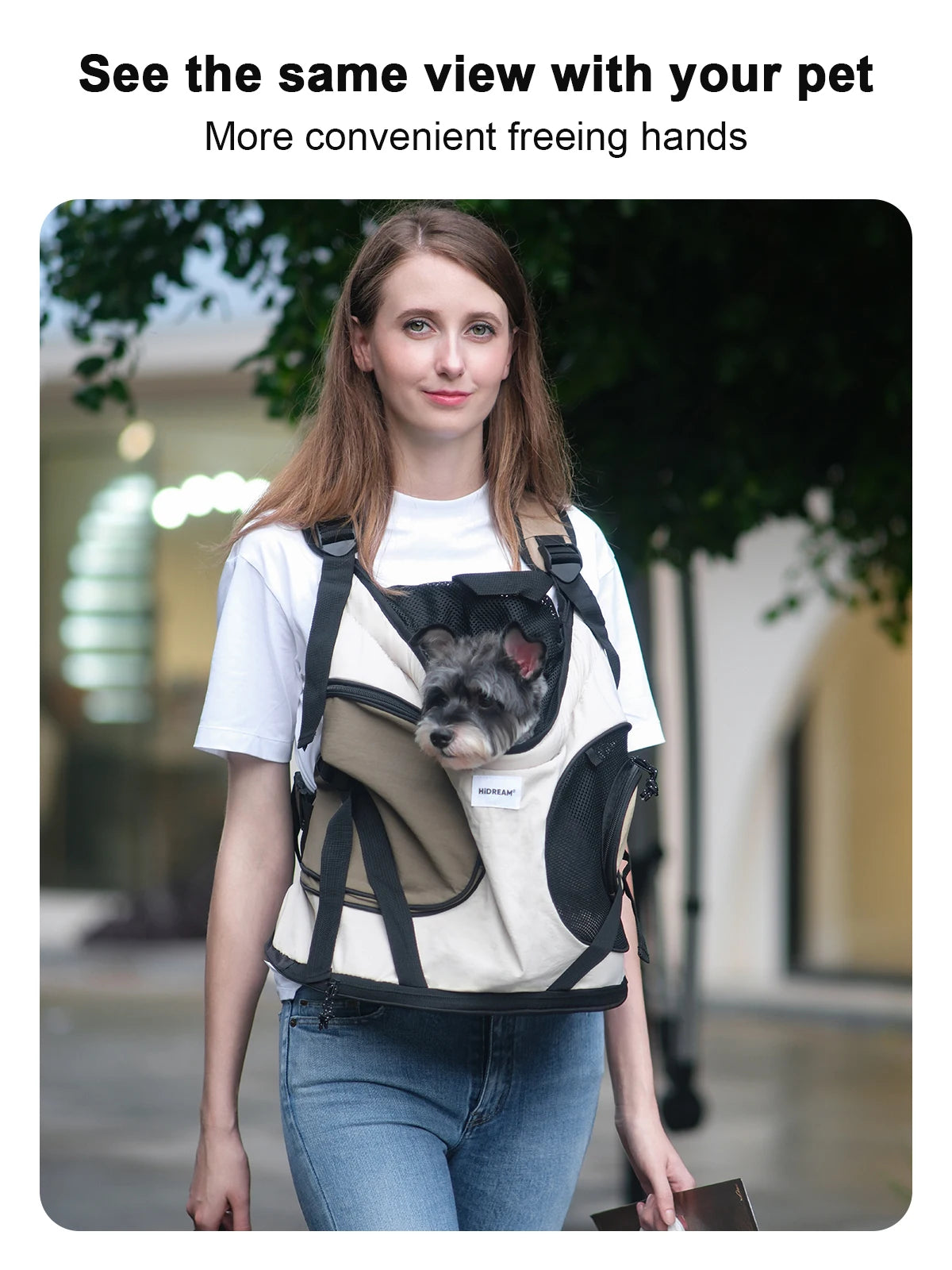 Breathable Pet Front Carrier Backpack for Small Dogs & Cats - Pets Personalized