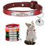 Custom Leather Cat Collar with Bell - Pets Personalized