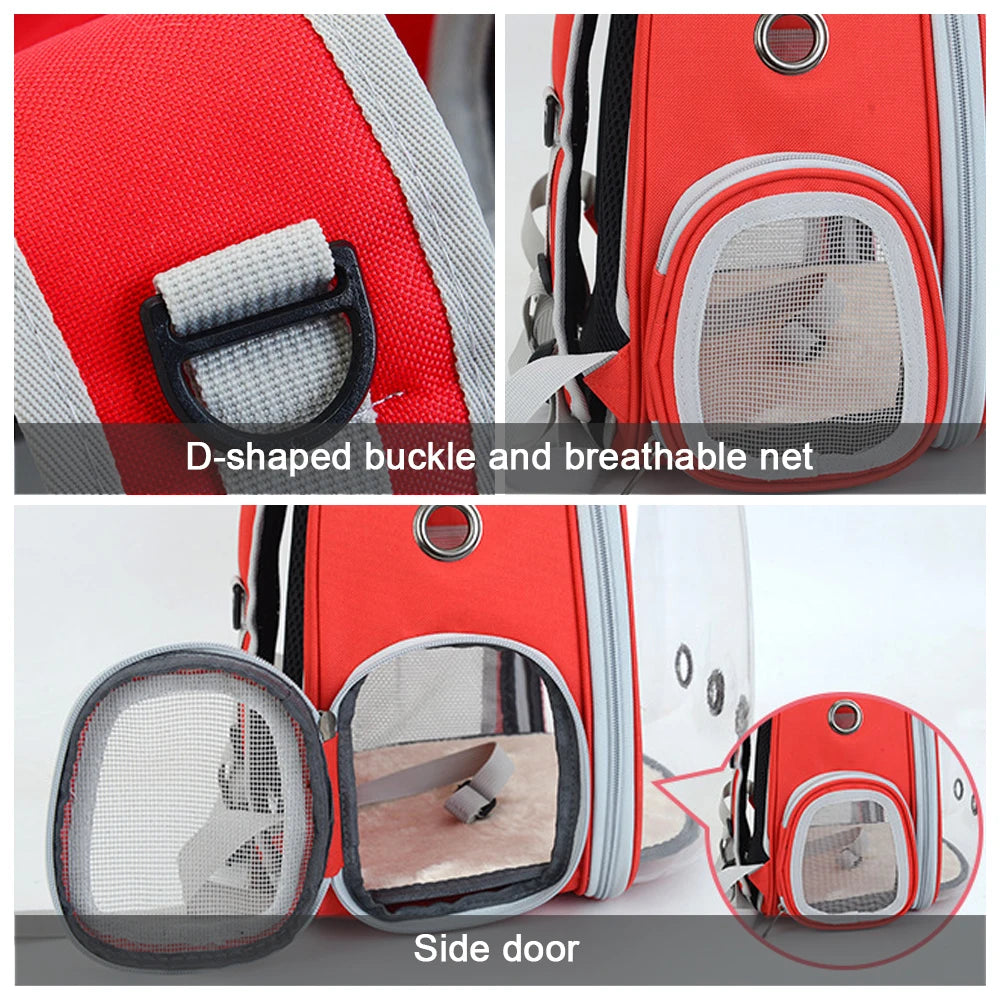 Transparent Pet Carrier Backpack for Cats & Small Dogs - Pets Personalized