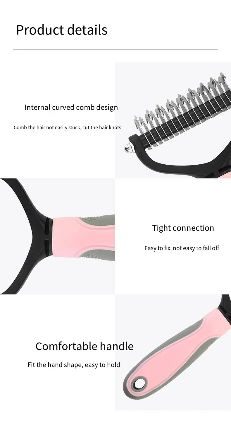 Pet Dematting and Grooming Comb for Dogs and Cats - Pets Personalized