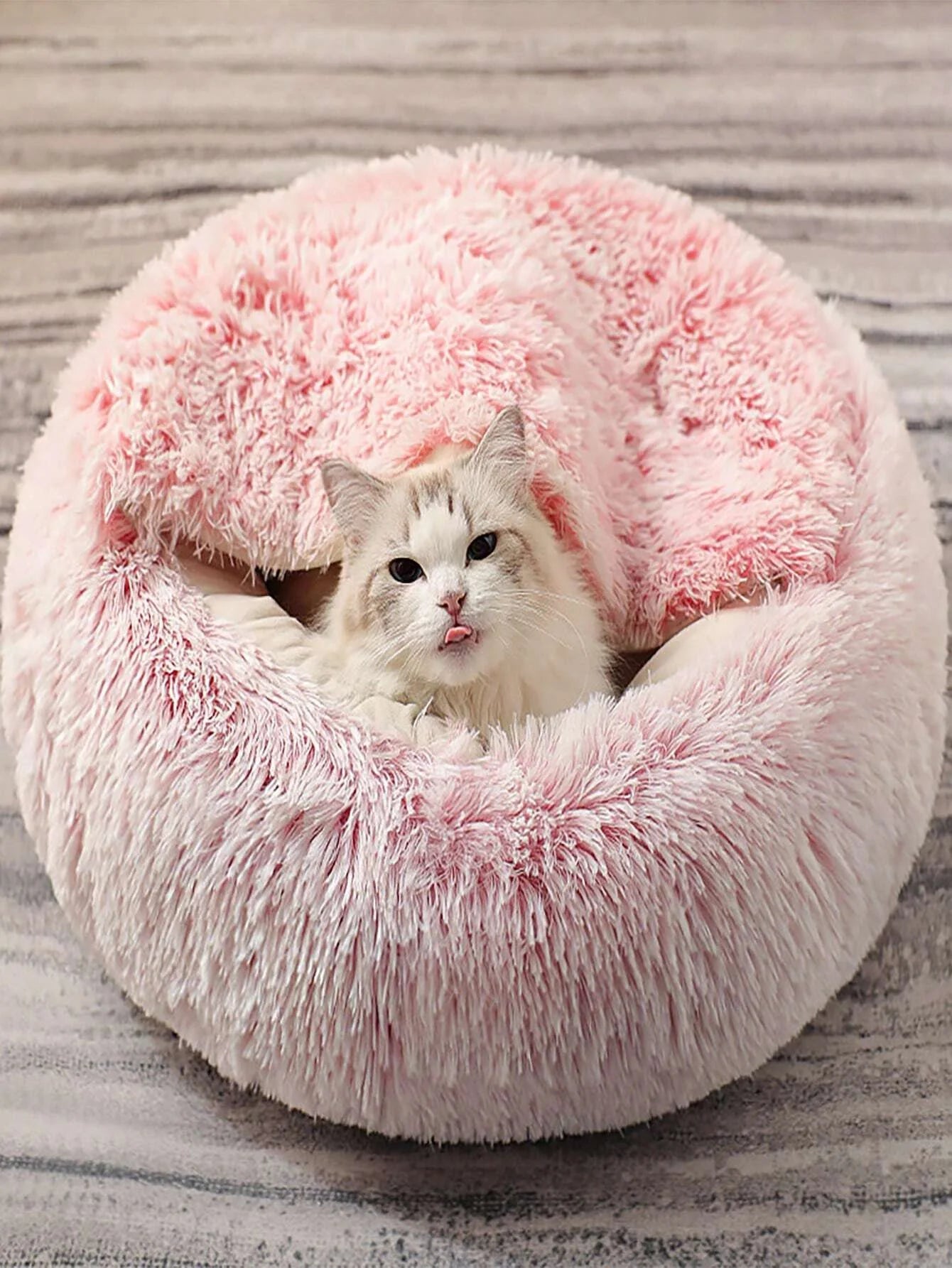 Soft Plush Pet Bed with Cover - Pets Personalized