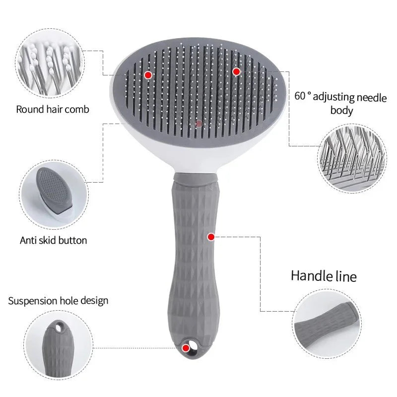 Pet Hair Removal Brush with Easy Clean Design - Pets Personalized