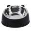 Tilted Raised Cat & Dog Bowl for Easy Eating - Pets Personalized