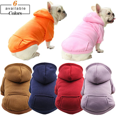 Cozy Dog Hooded Sweatshirt – Perfect Winter Coat for Small & Medium Dogs - Pets Personalized