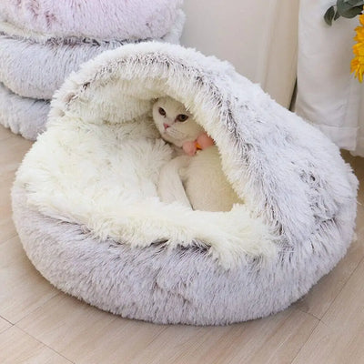 Soft Plush Pet Bed with Cover - Pets Personalized