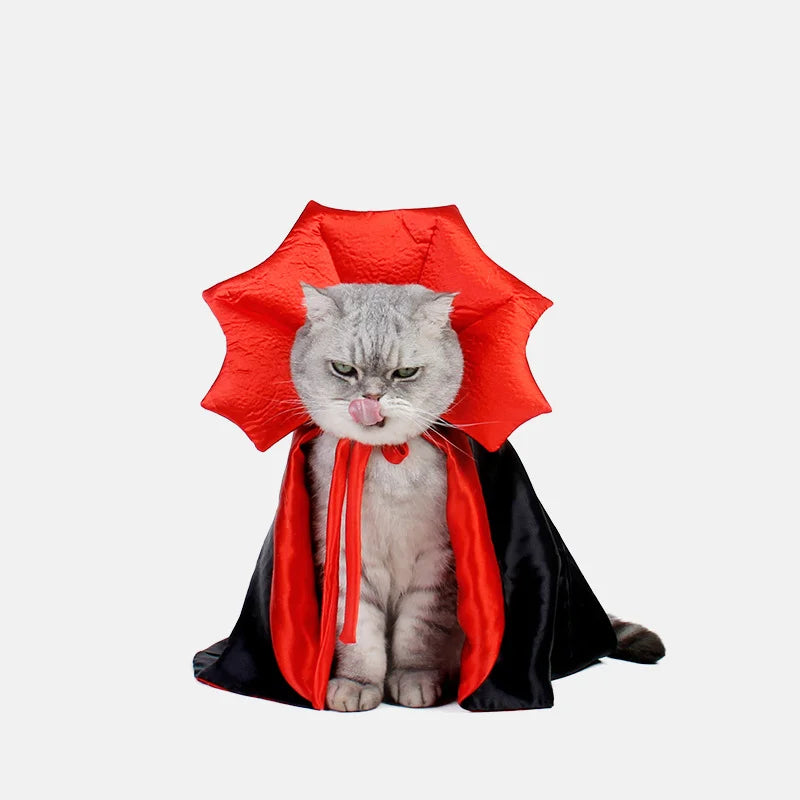 Halloween Vampire Cloak for Cats and Dogs - Pets Personalized