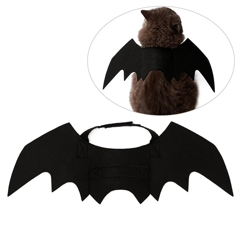 Halloween Bat Wings Costume for Cats & Dogs – Spooky, Fun, and Easy to Wear - Pets Personalized