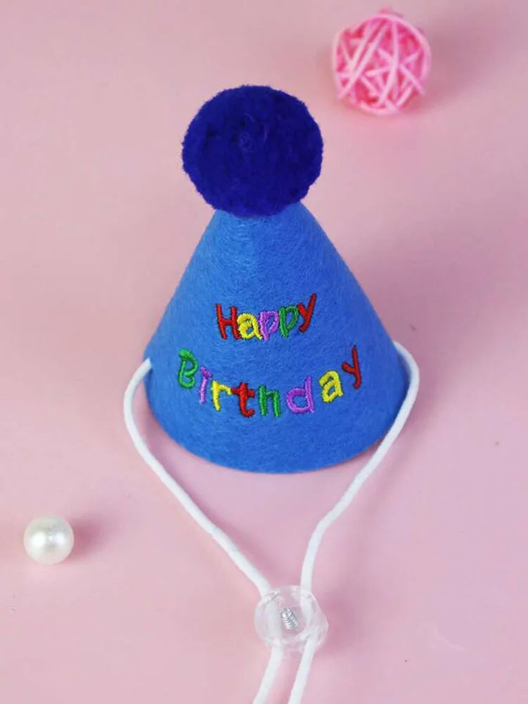 Pet Birthday Hat and Bib Set - Pets Personalized