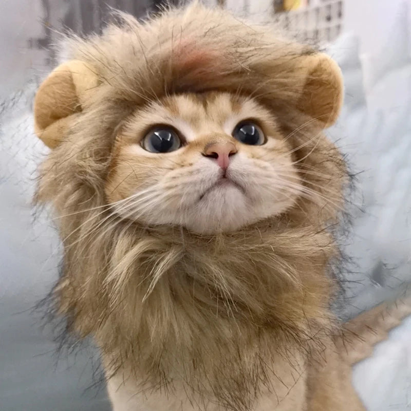 Lion Mane Pet Costume Headgear - Pets Personalized