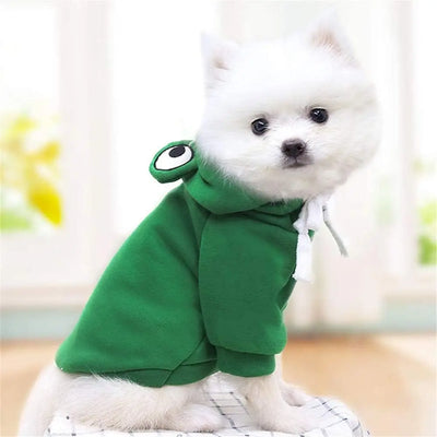 Adorable Frog Hoodie Costume for Pets – Warm, Fun, and Cozy - Pets Personalized