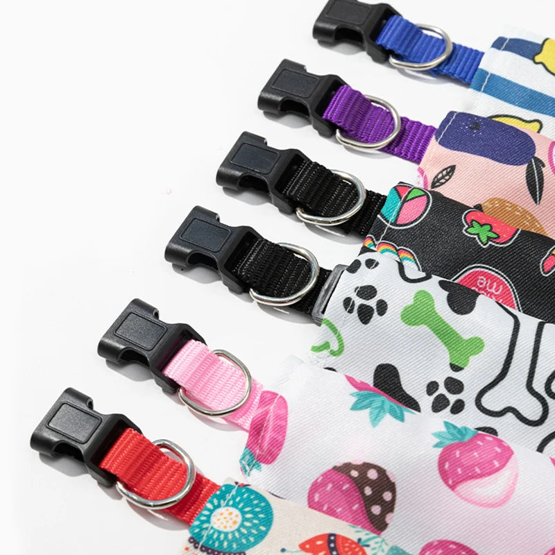 Adjustable Dog Bandanas with Collar - Pets Personalized