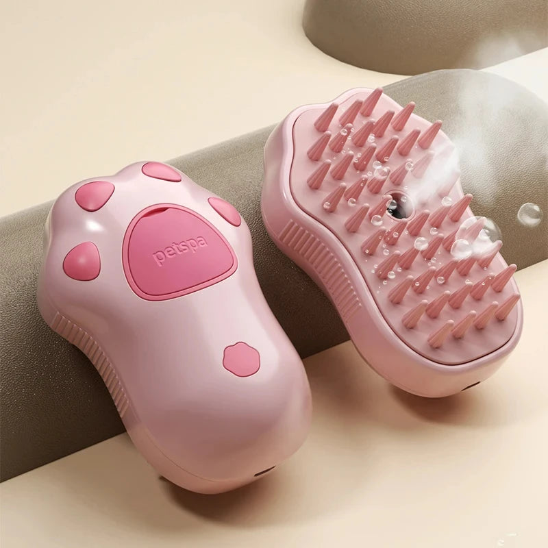 3-in-1 Pet Grooming Steam Brush with Massage - Pets Personalized