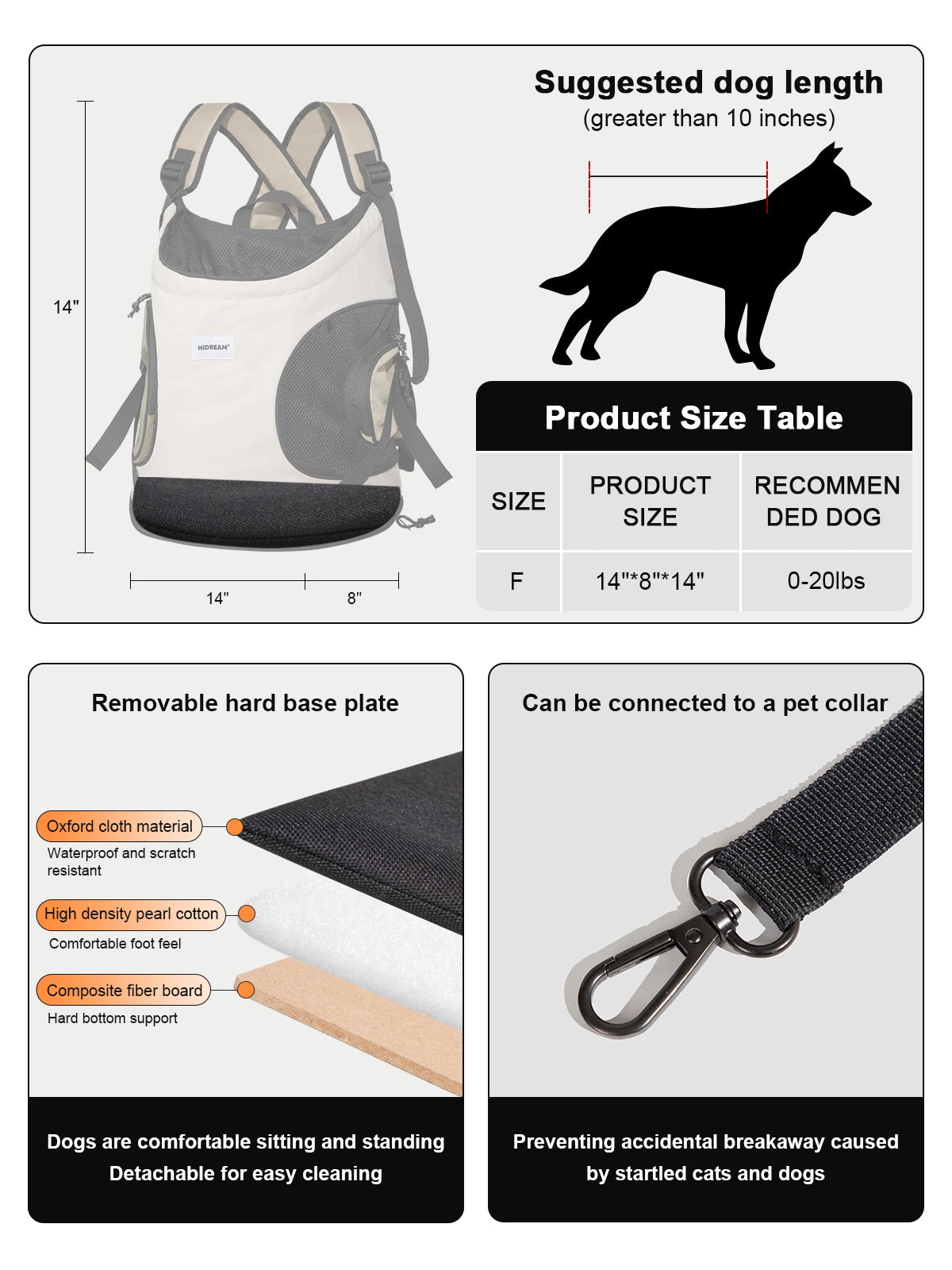 Breathable Pet Front Carrier Backpack for Small Dogs & Cats - Pets Personalized