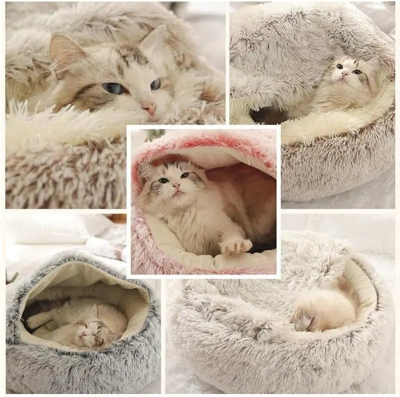 Soft Plush Pet Bed with Cover - Pets Personalized