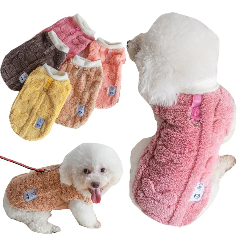 Soft Fleece Winter Pet Coat for Small and Medium Dogs and Cats - Pets Personalized