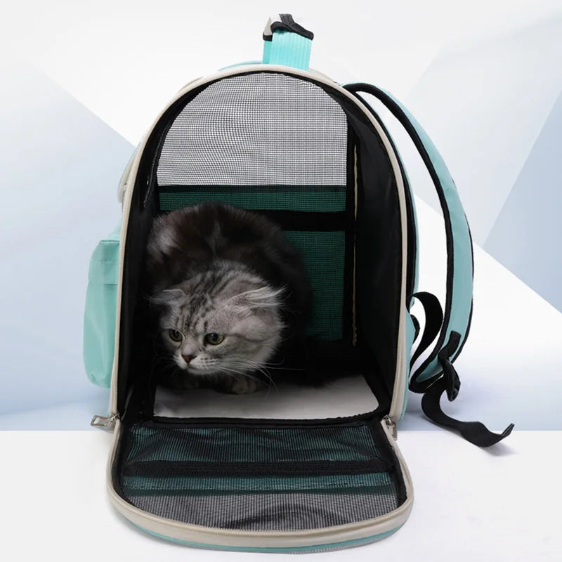 Breathable Cat and Small Dog Travel Backpack - Pets Personalized