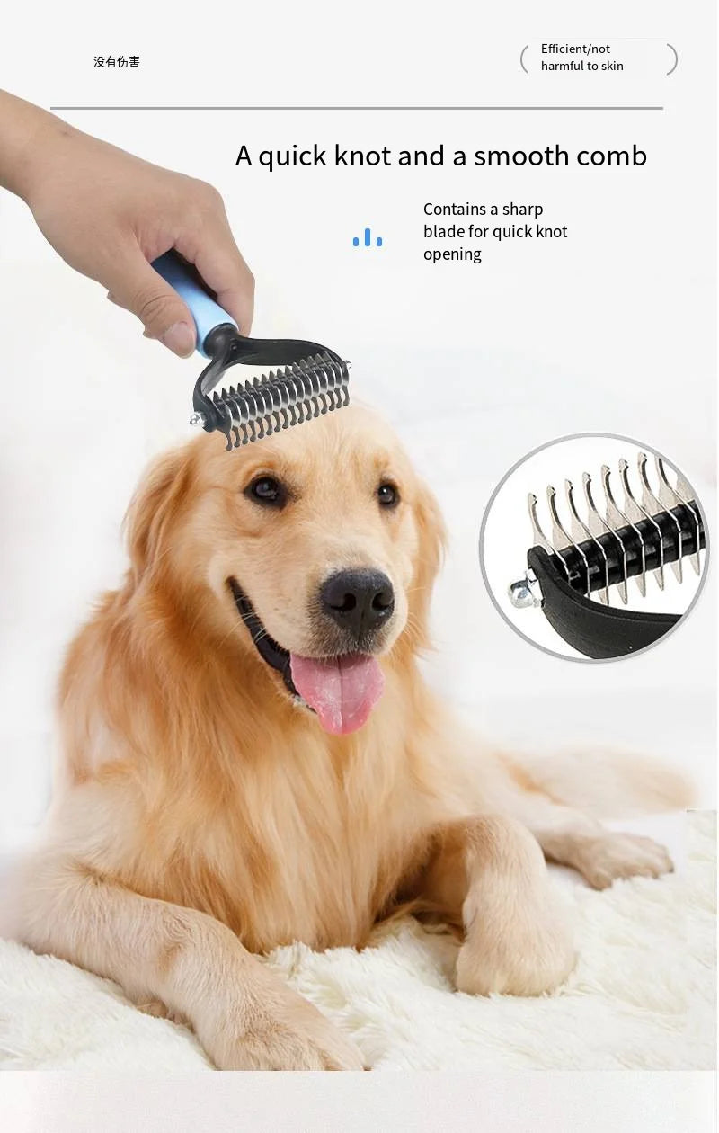 Pet Dematting and Grooming Comb for Dogs and Cats - Pets Personalized