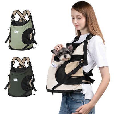 Breathable Pet Front Carrier Backpack for Small Dogs & Cats - Pets Personalized