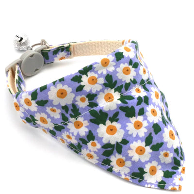 Adjustable Daisy Pet Collar & Bandana - Pets Personalized