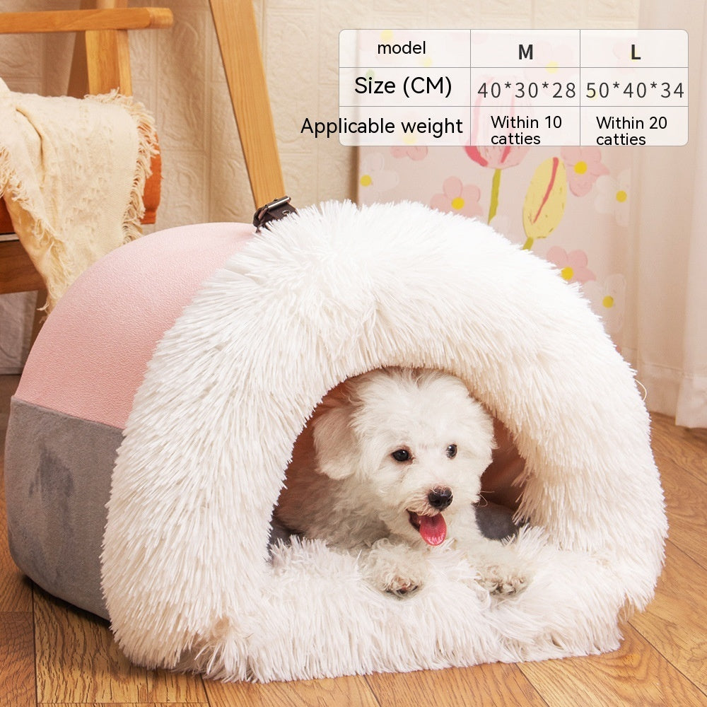 Cozy Fluffy Pet Nest Bed