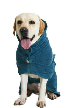 Super Absorbent Dog Bathrobe – Quick-Dry Microfiber with Adjustable Fit